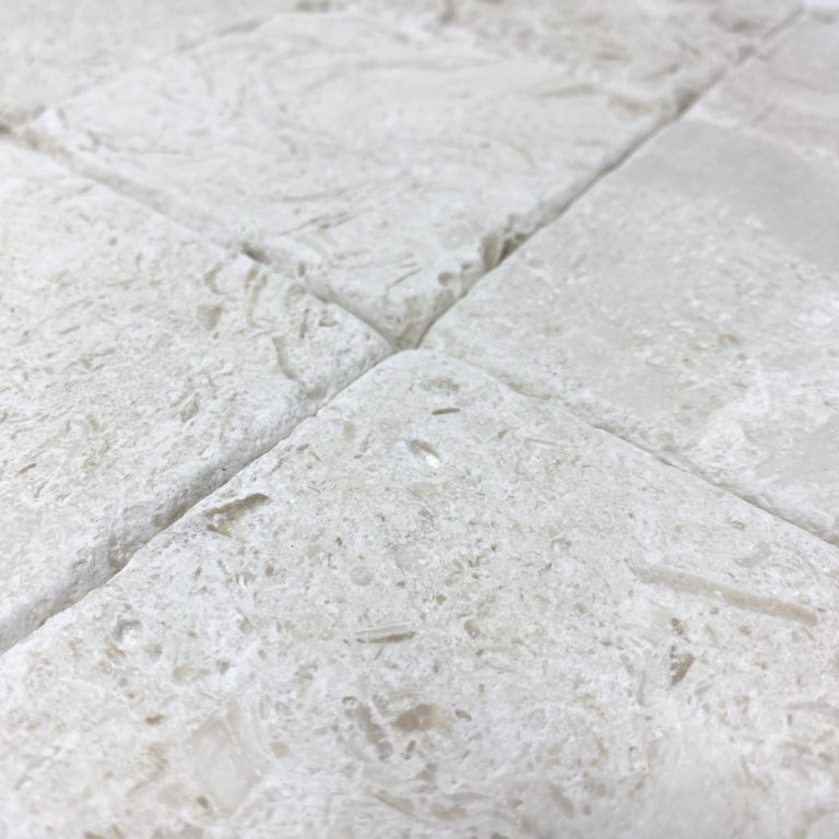 Fossil Stone 4x4 Tumbled Tile Patara Stone