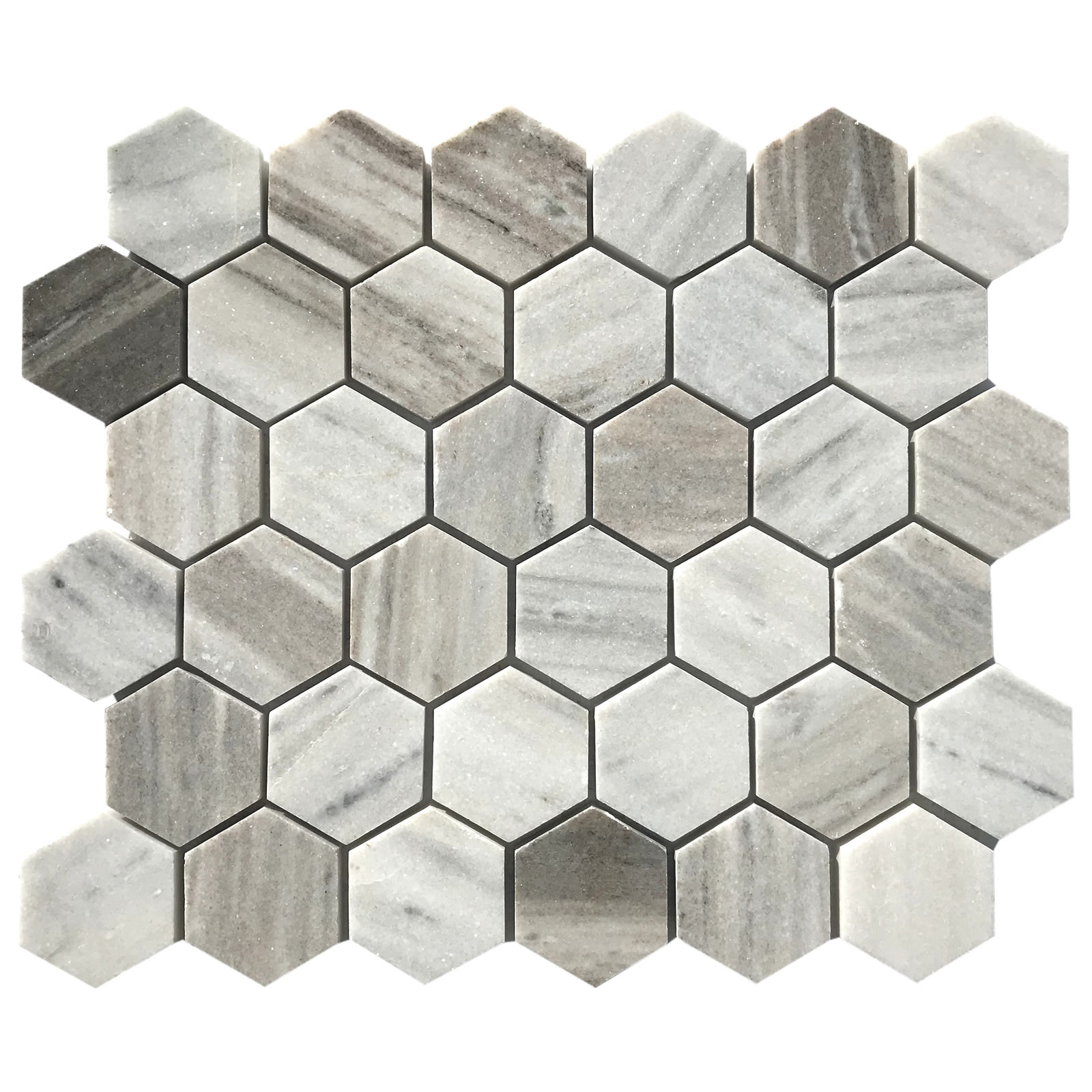 Paragon 2 Inch Hexagon Honed Mosaic - Patara Stone