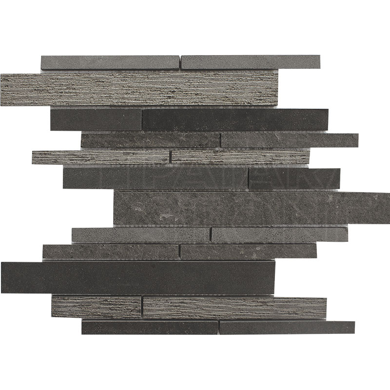 Volcano Quatro Random Strips Mosaic Patara Stone